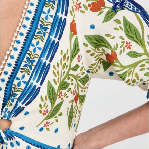 Farm Rio Macaw Flight Tiered Maxi Dress Size XS - Picture 7 of 7